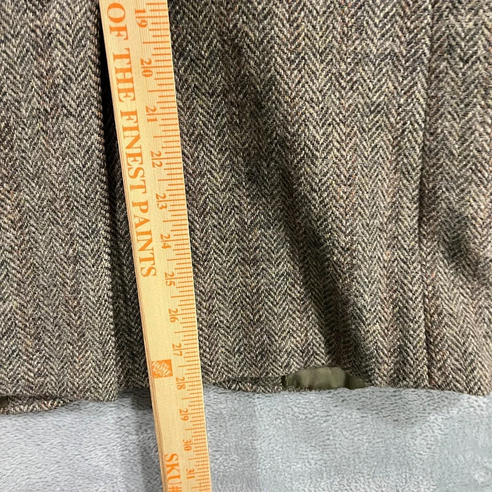 VTG Harris Tweed Blazer Men 40R Scottish Wool‎ Nordstrom Herringbone Sport Coat